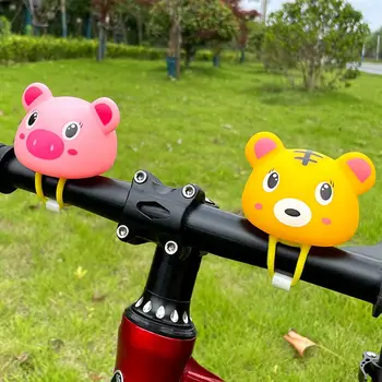 1 Buc De Desene Animate De Animale De Biciclete Inel De Biciclete Pentru Copii Mici Hamster Rață Clopote De Lumină Cap Bell Mountain Bike Ghidon Decor