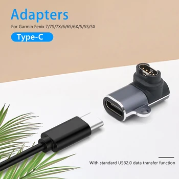 3pcs Adaptor de Încărcare cu Șnur Gaură de Tip C USB 3.0 Ceas de Încărcare Înlocuirea Convertorului Accesorii pentru Garmin Fenix 7/7/7X