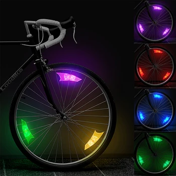 LED Biciclete Vorbit Lumina Impermeabil Drum Roata de Bicicleta Luminile de Noapte de Echitatie de Siguranță Avertisment Spițe Lampa de Bicicleta Decor Accesorii pentru Biciclete
