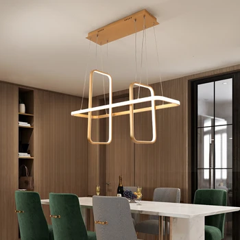 Nordic Moderne luminile led pentru luat masa, living magazin condus de agățat pandantiv lampă de prindere negru Mat/alb/aur terminat