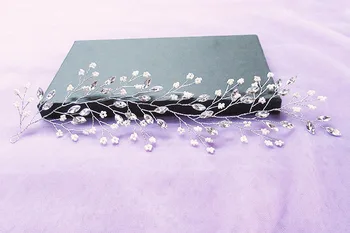 HIMSTORY Uimitoare Manual Hairband Printesa de Cristal cehă Stras Mireasa de Susținere Caciulita Nunta Accesorii de Par, Bijuterii