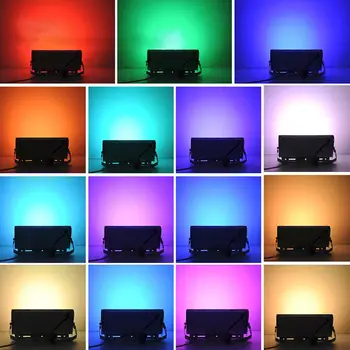 Led RGB Lumina de Inundații 50W IP68 în aer liber lumina Reflectoarelor AC 220V/110V RGB Reflector Proiector Lampa Cu Culoare Controler de la Distanță