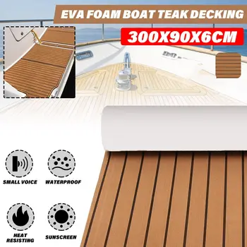 3000mm NOU Barca Pardoseli autoadezive EVA Barca Yacht Marin Pardoseli Imitatie lemn de Tec Foaie Pad Spumă Saltea Podea