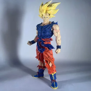 43cm Dragon Ball Z Goku Vegeta Figura Super Saiyan Anime Acțiune GK Figurina PVC Statuie de Colectie Model de Papusa Decor Jucarie Cadou