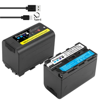 Noi 6800mAh Ieșire USB NP-F770 F750 F730 Baterie Indicator LED de Putere pentru Sony NP F960 F970 NP-F550 CCD-TRV58 V1J z1