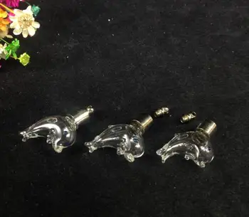20buc 29.5*18*10.3 mm ȘURUB CAPAC olphin Flacon din Sticlă de parfum Pandantiv numele sau orez art esențiale oin ecklace bijuterii petrecere diy cadou
