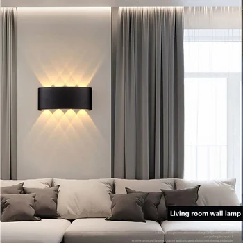 Stil Nordic LED Lampă de Perete Impermeabil în aer liber de Iluminat Gradina AC220-240 Interior Dormitor, sufragerie, Coridor, Scari de Perete de Lumină