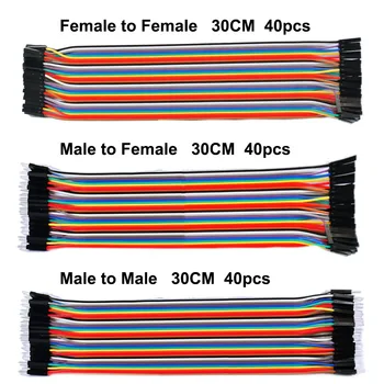 Transport gratuit ! Dupont linie 120pcs 30CM masculin masculin + feminin și masculin și de sex feminin de sex feminin fuzibil Dupont cablu pentru Arduino