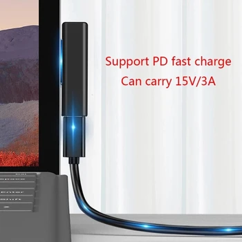 1buc USB C PD Încărcare Rapidă Plug Converter pentru Microsoft Surface Pro 3 4 5 6 USB de Tip C de sex Feminin Adaptor Conector de Carte de Suprafață