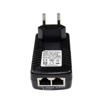 ESCAM DC48V 0,5 a CCTV Active Injector PoE Ethernet Adaptor de Alimentare pentru Camera IP Putere Pin 4/5(+) 7/8 Compatibil cu IEEE802.3af