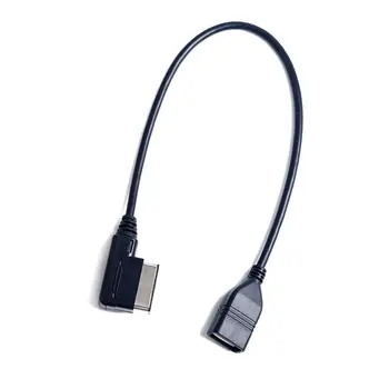 USB Cablu AUX Muzica MDI MMI AMI USB de sex Feminin Interfata Audio AUX Adaptor Date de Sârmă Pentru AUDI A3 A4 A5 A6 Q5 Pentru MK5