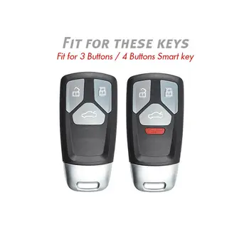 Aliaj de Zinc Auto Smart Key Caz Acoperire Caz Shell Pentru Audi A6 A5 Q7 S4 S5 A4 B9 Q7 A4L 4m TT TTS RS 8S 2016 2017 2018 Accesorii