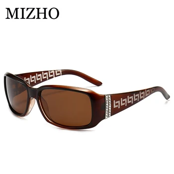MIZHO Brand Artificial Ornament de Cristal Moda ochelari de Soare pentru Femei Polarizati UV400 Dreptunghi de Designer de Lux de Înaltă Calitate 2022