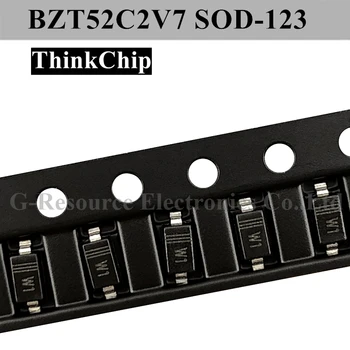 (100buc) BZT52C2V7 SOD-123 SMD 1206 tensiune stabilizată cu diodă 2.7 V (Marcaj W1)