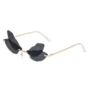 La modă Neregulate ochelari de Soare Forma de Libelula Design Ochelari de Soare pentru femei pentru Femei XIN-Transport