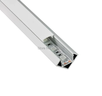 10 X 0,5 M Seturi/Lot de 30 de Grade colț de aluminiu canal pentru lumini led-uri și Aluminiu, benzi cu led-uri de profil pentru dulap dulap de lumini