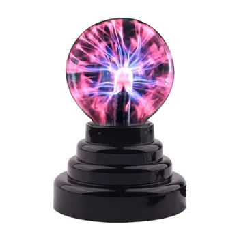 3 inch cu Plasmă Magic Ball Lampa Atinge Electrostatic Sferă de Plasmă Bec Lumina Noutate luna Lampă de Masă de Crăciun Iluminat Decor Acasă