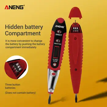 ANENG Digital Tester Creion non-contact saft Test Pen AC DC 12-250V Tester Electric Display LCD Șurubelniță Indicator de Tensiune