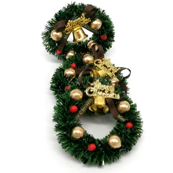 1 buc 6cm in Miniatura Cununa Casă de Păpuși de Crăciun Copac Perete de Copt casă de Păpuși Decor Accesorii Copii Jucarii Cadou Pentru Copil