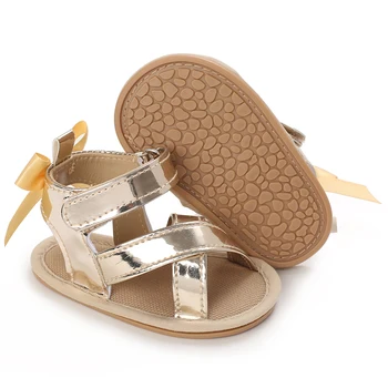 2022 Moda Sandale Copii Fete Drăguț Bowknot Printesa Pantofi Copilul Sugar Plat Moale-Talpa Sandale de Vara Non-alunecare Pantofi Pătuț