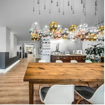 Modern Minge de Sticlă Pandantiv cu LED-uri Lămpi Nordic Moda Bucatarie Dormitor Living Sufragerie Interior Agățat de Corpuri de Iluminat