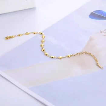 Skyrim Moda de Aur de Culoare Lanț de Inima Brățară pentru Femei Fete din Oțel Inoxidabil Reglabil Bratari Bijuterii de Vară en-Gros