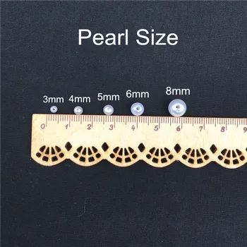 Multi Dimensiunea 3-16mm Fildeș Rotund Imitație de Îmbrăcăminte Perla Cu Gauri Pentru DIY Arta Colier Moda Bijuterii Accesorii 3-30mm