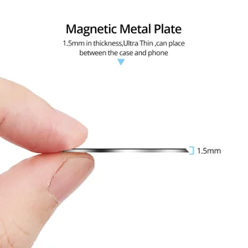 Placa de Metal Disc pentru Magnetic Masina cu Suport pentru Telefon Lipicios Magnet Foaie de Fier Telefonul Înapoi Patch-uri Pentru Iphone, Samsung, Xiaomi Accesorii