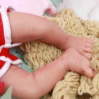 IVITA WG1514 18inch 2972g Silicon Moale Realist Bebe Renăscut Baby Doll Real Similare Fată cu Ochii Închiși Juguetes Jucarii pentru Copii