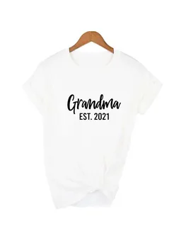Bunica Est 2021 Femei Casual T-shirt Estetice Maneci Scurte T Shirt Femei Teuri Ropa De Mujer Hipster Bunica Îmbrăcăminte