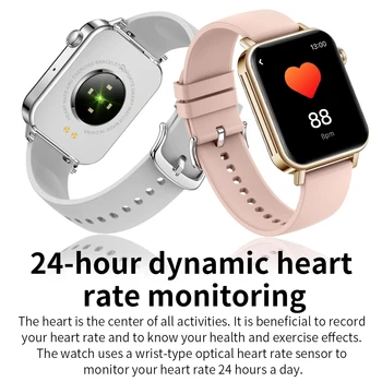 LIGE Feminin Ceas Inteligent Femei Smartwatch Bluetooth Apel de Monitorizare a Presiunii arteriale SmartWatch Pentru Femei Android iOS Cadou Soției