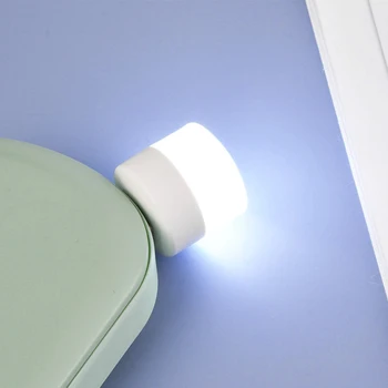 USB Plug Lampa Calculator de Putere Mobil de Încărcare USB Carte Mică Lămpi cu LED-uri de Protecție a Ochilor Lumină de Lectură Mici, Rotunde de Lumină Lumina de Noapte