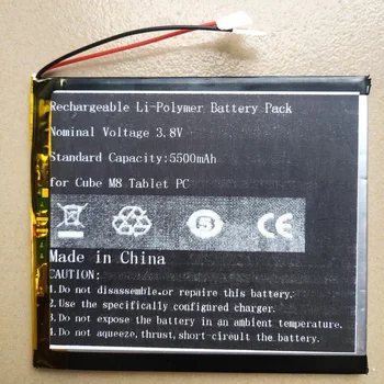 Baterie noua pentru Alldocube Cub M8 Kubi Tablet PC Li-polimer de Litiu Reîncărcabilă Acumulator Pachet Înlocuire 3.7 V+2 Linii