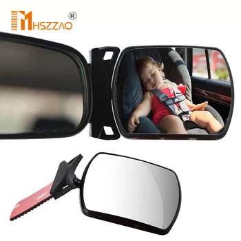 Masina Blind Spot Mirror Copii Masina Bancheta din Spate Oglindă de 360 de Grade, Reglabil Automotor Copii Monitoriza Siguranța Auto oglinda Retrovizoare