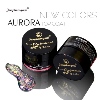 12 Culori Aurora Gel de Unghii Top Coat Magic Gel de unghii Clar UV Gel lac de Unghii de Arta Design Hybrid Gel Lac de Unghii de Arta 5ml