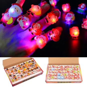 2022 Nou 50 Buc/Set Halloween Inel Luminos LED Flash Deget Inelul de Jucarie Cadou pentru Fete Baieti