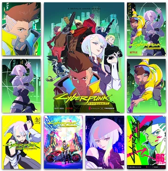 2022 Noi Cyberpunk Edgerunners Anime Poster Joc Anime Panza Pictura Perete Printuri De Arta Living Decor Mural Poze