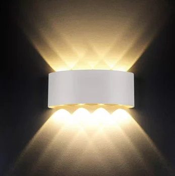IP65 LED Lampă de Perete din Aluminiu Impermeabil în aer liber de Iluminat Gradina AC86-265V Interior Living, Dormitor, Coridor, Scari Lumini de Perete