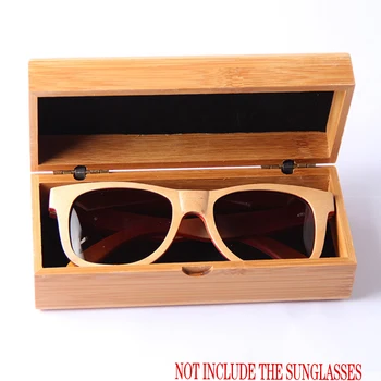 Noi bambus flip-over handmade caseta din lemn de înaltă calitate flip-over cutie ochelari primar bambus ochelari de soare cutie