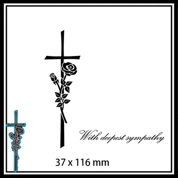 Moare de tăiere Rood și Trandafiri Metal pentru DIY Scrapbooking Album Foto Relief Carte de Hârtie 37*116mm