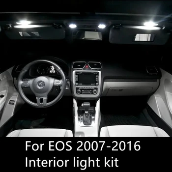 10buc ErrorFree Auto Becuri Led pentru VW EOS 2007-2016 LED-uri Auto de Interior Kit de Lumina plafonierei accesorii EOS lumina de interior