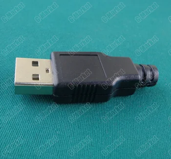 100BUC DIY USB Tip Feminin O 4Pin 4P trei Piese de Asamblare Conector Priza