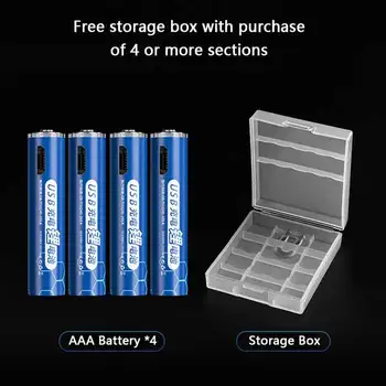 Capacitate mare de 1.5 V AAA USB Baterie Reîncărcabilă Litiu-Ion 1000mwh Baterie pentru Jucării Control de la Distanță fără Fir, Mouse+Cablu