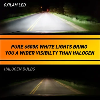 OXILAM 2 buc 16000Lm Wireless Design H4 LED-uri Auto Bec Far 9003 Înaltă fazei scurte a Farului CSP LED 12V-24V Auto Lampă de Cap