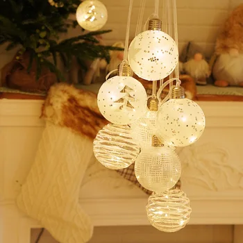 Alb Minge de Crăciun Zână Lumini LED Globuri de Dormitor, Camera de zi Ghirlanda Lampa Lanț Acasă Nunta Garden Decor Petrecere