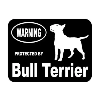 13.3 cm*10cm de Moda Creative Protejate De Bull Terrier Animal Protejat Coada de Mașini Autocolante Auto pentru Daewoo autocolant