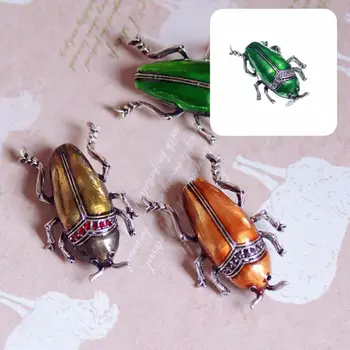Drăguț Broșă Pin Mini Robust Imitație Beetle Email Pin Broșă Pin Email