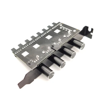 Extensie Cablu Splitter Adaptor Controler 8 CH 4 Butoane PC Fan Speed Controller PCI Bracket 12V de Control al Ventilatorului de Alimentare