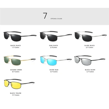 2021 Lux HD Polarizat ochelari de Soare pentru Barbati Cadru Metalic Argintiu de Conducere Pilot Ochelari Ochelari de sex Masculin Nuante de Negru Gafas De Sol
