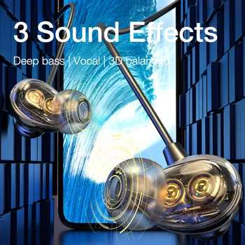 EARDECO 4 Difuzoare de 100 de Ore de Redare Wireless Bluetooth Căști 5.0 Bass Căști Căști Stereo Joc de Telefon setul cu Cască IPX5